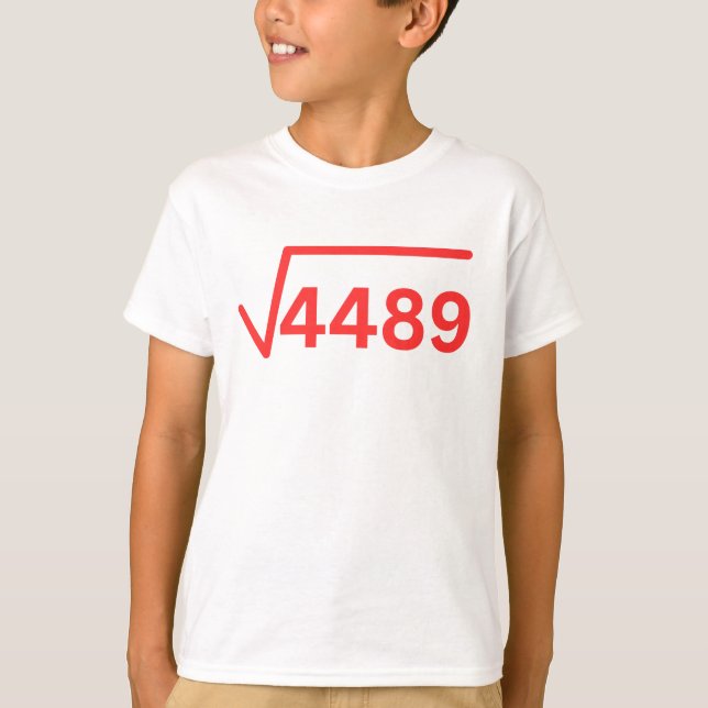 6 7 meme 4489 funny maths  T-Shirt (Front)