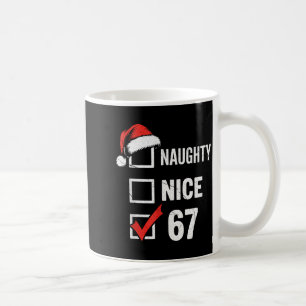 6-7 Meme Christmas Naughty Nice 67 Six Seven Funny Coffee Mug