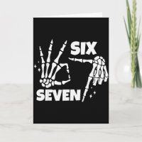 6 7 Meme Funny Skeleton Hands Halloween Couples Si