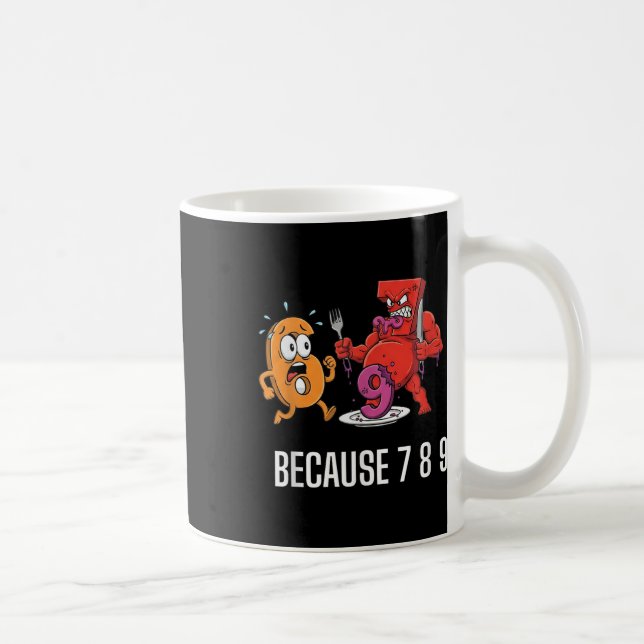 6 7 Meme Joke Because 7 8 9 Funny Kids 67  Coffee Mug (Right)
