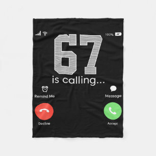 6 7 Meme Kids Six Seven Youth Funny 6 7 Costume  Fleece Blanket