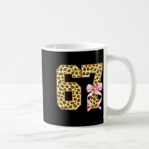6-7 Meme Leopard Cheetah Cool Six-seven Funny 67 G Coffee Mug