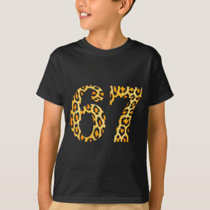 6-7 Meme Leopard Cheetah Cool Six-seven  T-Shirt