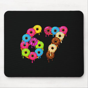 6 7 Meme Matching Love Donuts 67 Pajamas Kids Six  Mouse Pad