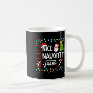 6-7 Meme Nice Naughty 67 Christmas Brain Rot Funny Coffee Mug