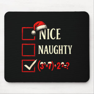 6-7 Meme Nice Naughty 67 Christmas Brain Rot Funny Mouse Pad