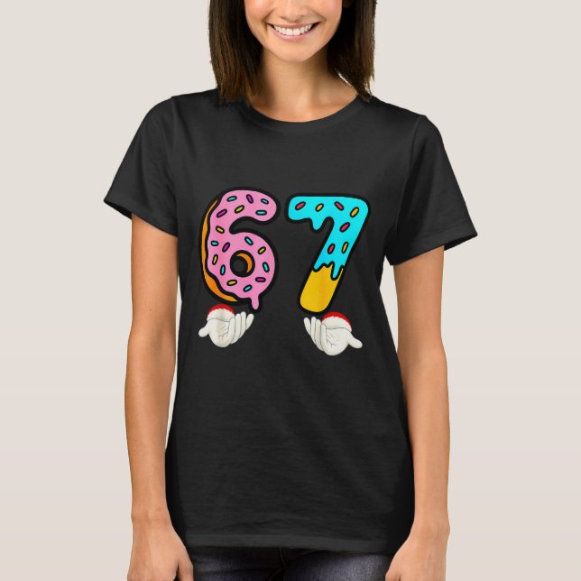6-7 Meme Shirts 67 Christmas Brain Rot Funny Boys  (Front)