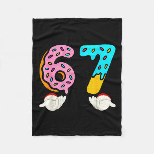 6-7 Meme Shirts 67 Christmas Brain Rot Funny Boys  Fleece Blanket