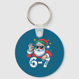 6 7 Meme Six Seven Christmas Gen Z Alpha Teen Boys Key Ring