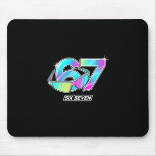 6 7 Meme Six Seven Sungles Gen Alpha Funny Design Mouse Pad