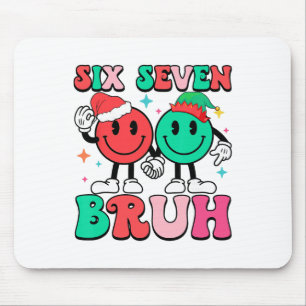 6 7 Meme Six Seven Xmas Funny 67 Christmas Boys Gi Mouse Pad