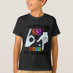6 7 Meme Teacher I Survived 67+33 Days Of School S T-Shirt