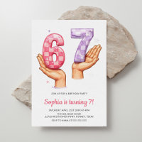 6 7 Meme Trendy Six Seven Birthday