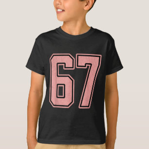 6 7 Number 67 Baseball Funny Meme Tee For Women 