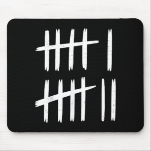 6 7 Number 67 Six Seven Tally Marks Meme Mens Boys Mouse Pad