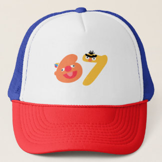 6-7 number muppets trucker hat