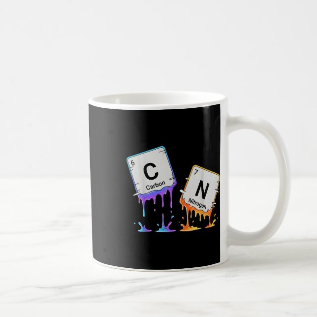6 7 Periodic Table Meme Science Chemistry Nerd Hum Coffee Mug (Right)