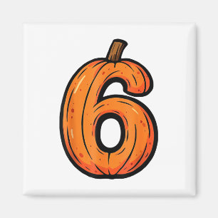 6 7 Pumpkin Funny Six Seven Meme Halloween Costume Magnet