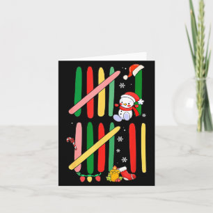 6 7 Six Seven 67 Meme Tally Marks Counting Christm Card
