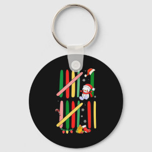 6 7 Six Seven 67 Meme Tally Marks Counting Christm Key Ring