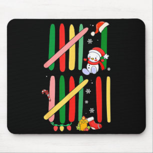 6 7 Six Seven 67 Meme Tally Marks Counting Christm Mouse Pad