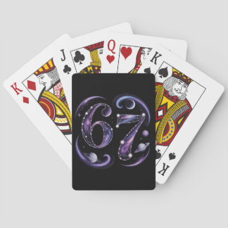 6 7 Six Seven Cosmic Astrology Gen Z Alpha Meme Playing Cards