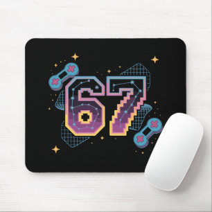 6 7 Six Seven Gaming Gen Z Alpha Meme Slang  Mouse Pad