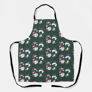 6 7 Six Seven Gen Z Alpha Meme Slang Xmas Snowman Apron