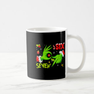 6 7 Six Seven Hand Gen Z Alpha Meme Slang Xmas Chr Coffee Mug