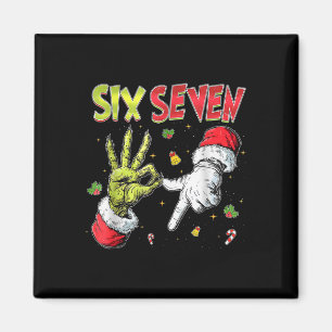 6 7 Six Seven Hand Gen Z Alpha Meme Slang Xmas Chr Magnet
