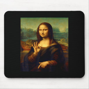 6 7 Six Seven Meme 67 Funny Mona Lisa Funny Clic A Mouse Pad
