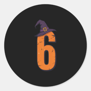 6 7 Six Seven Meme Couple Matching Halloween Costu Classic Round Sticker