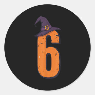6 7 Six Seven Meme Couple Matching Halloween Costu Classic Round Sticker
