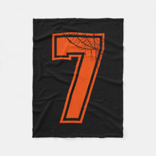 6 7 Spider Web Funny Halloween Costume Tee Fleece Blanket