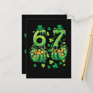 6 7 St Patricks Day Announcement Postcard
