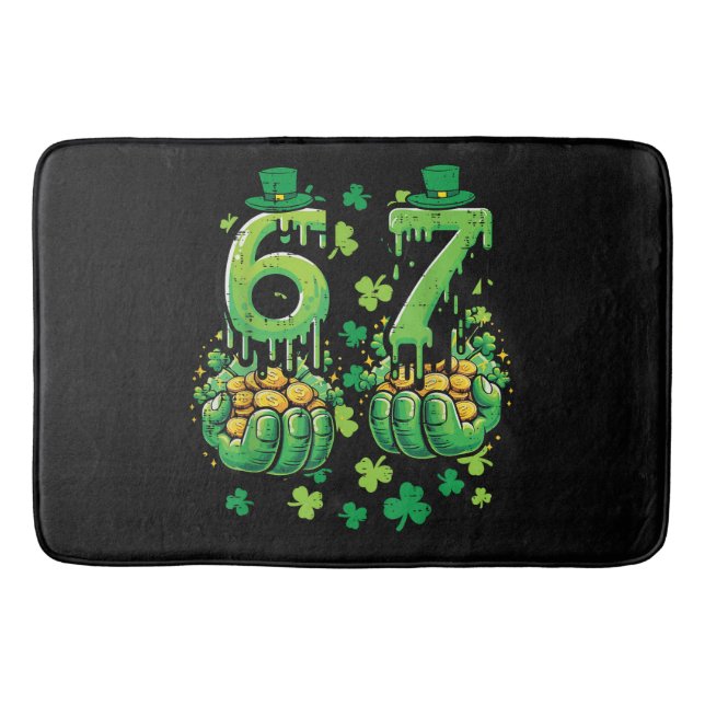 6 7 St Patricks Day Bath Mat (Front)