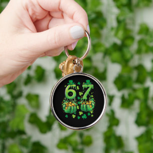 6 7 St Patricks Day Key Ring