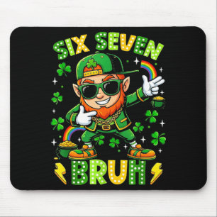 6 7 st. patricks day six seven meme mouse pad
