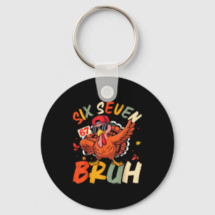 6 7 Thanksgiving Shirts Men Boys Funny Turkey Meme Key Ring