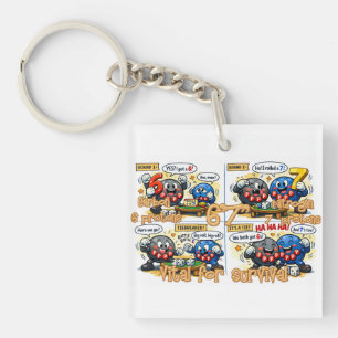 6’7” Vital for Survival Chemistry Elements   Key Ring