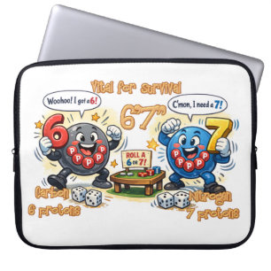 6’7” Vital for Survival Chemistry Elements   Laptop Sleeve