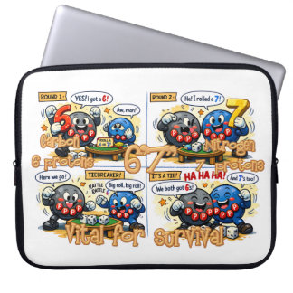 6’7” Vital for Survival Chemistry Elements   Laptop Sleeve