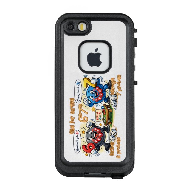 6’7” Vital for Survival Chemistry Elements   LifeProof iPhone Case (Back)
