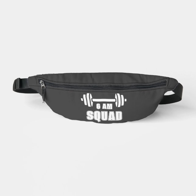 6 AM Squad Unisex Workout  Bum Bags (Front)