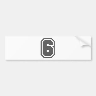 6 BUMPER STICKER