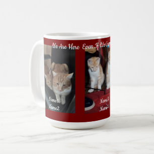 6 Cats Photo And Name ,Keepsake,Create You Own, Coffee Mug