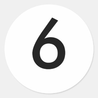 6 CLASSIC ROUND STICKER