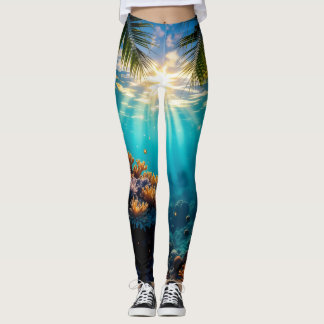 6) Coral Crown Twilight Leggings