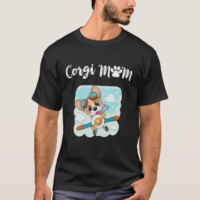 6 Corgi Mum Corgi T-Shirt (Front)