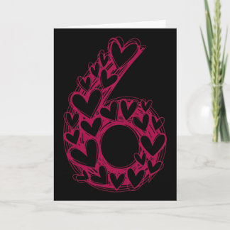 6 Couple Trendy 6 7 Viral Sketch Heart 67 Cute Mat Card